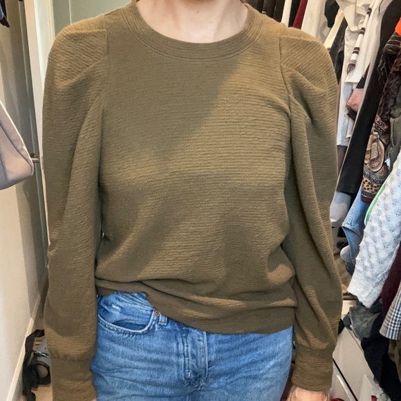 Madewell long sleeve top with sleeve detail - Picture 2 of 4